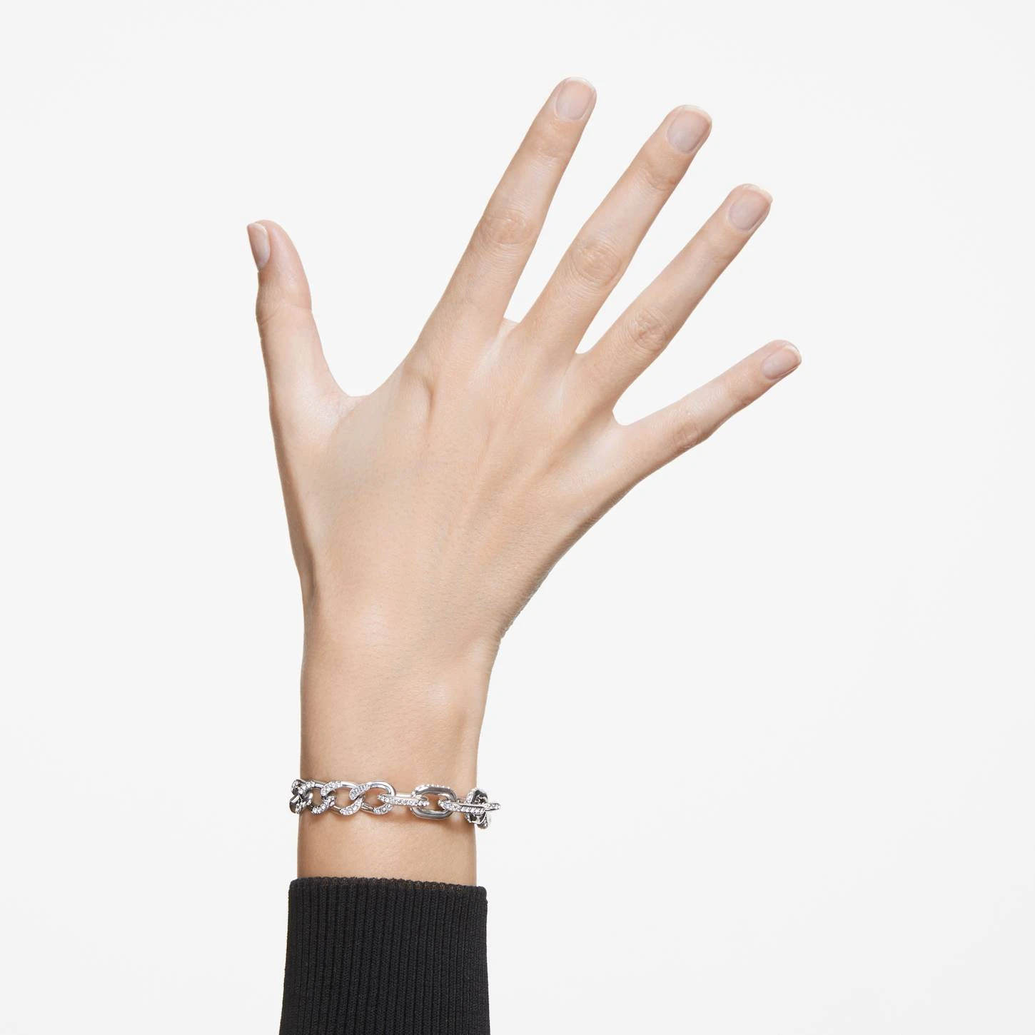 Swarovski Dextera Bracelet Pavé, White, Rhodium Plated 3 Swarovski Dextera Bracelet Pavé, White, Rhodium Plated