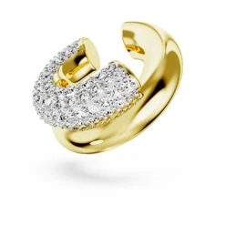 Swarovski Dextera Ear Cuff White, Gold-tone Plated -Jewelry Store dextera ear cuff white gold tone plated swarovski 5668808 2