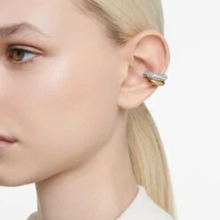 Swarovski Dextera Ear Cuff White, Gold-tone Plated
