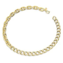 Swarovski Dextera Necklace Mixed Links, White, Gold-tone Plated -Jewelry Store dextera necklace mixed links white gold tone plated swarovski 5613388 2