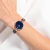 Swarovski Dream Rock Watch Swiss Made, Metal Bracelet, Blue, Rose Gold-tone Finish