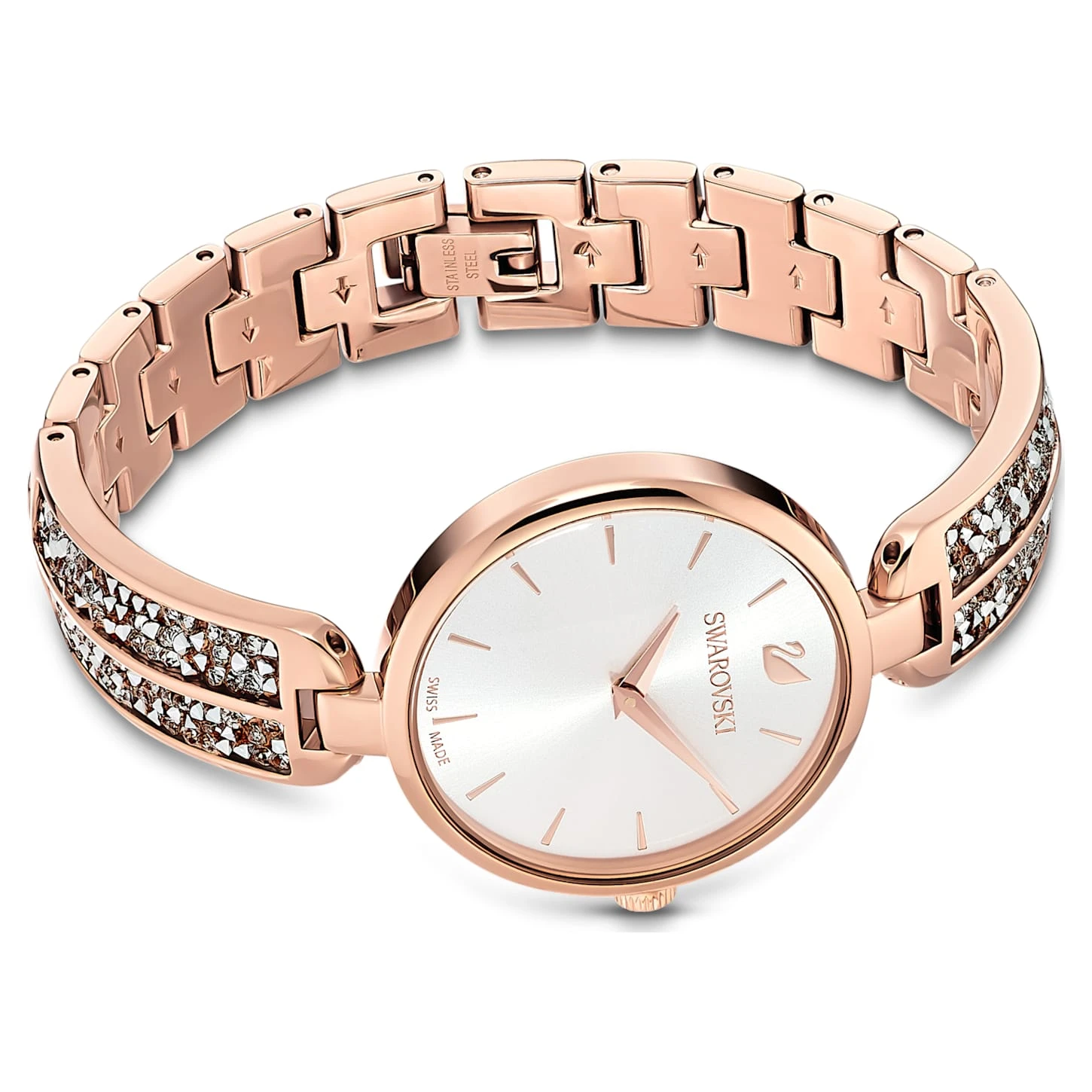 Swarovski Dream Rock Watch Swiss Made, Metal Bracelet, Rose Gold Tone, Rose Gold-tone Finish 6 Swarovski Dream Rock Watch Swiss Made, Metal Bracelet, Rose Gold Tone, Rose Gold-tone Finish - Image 4