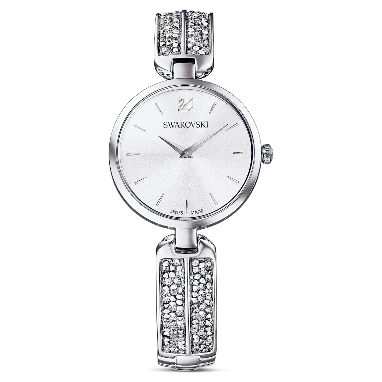 Swarovski Dream Rock Watch Swiss Made, Metal Bracelet, Silver Tone, Stainless Steel 4 Swarovski Dream Rock Watch Swiss Made, Metal Bracelet, Silver Tone, Stainless Steel - Image 2
