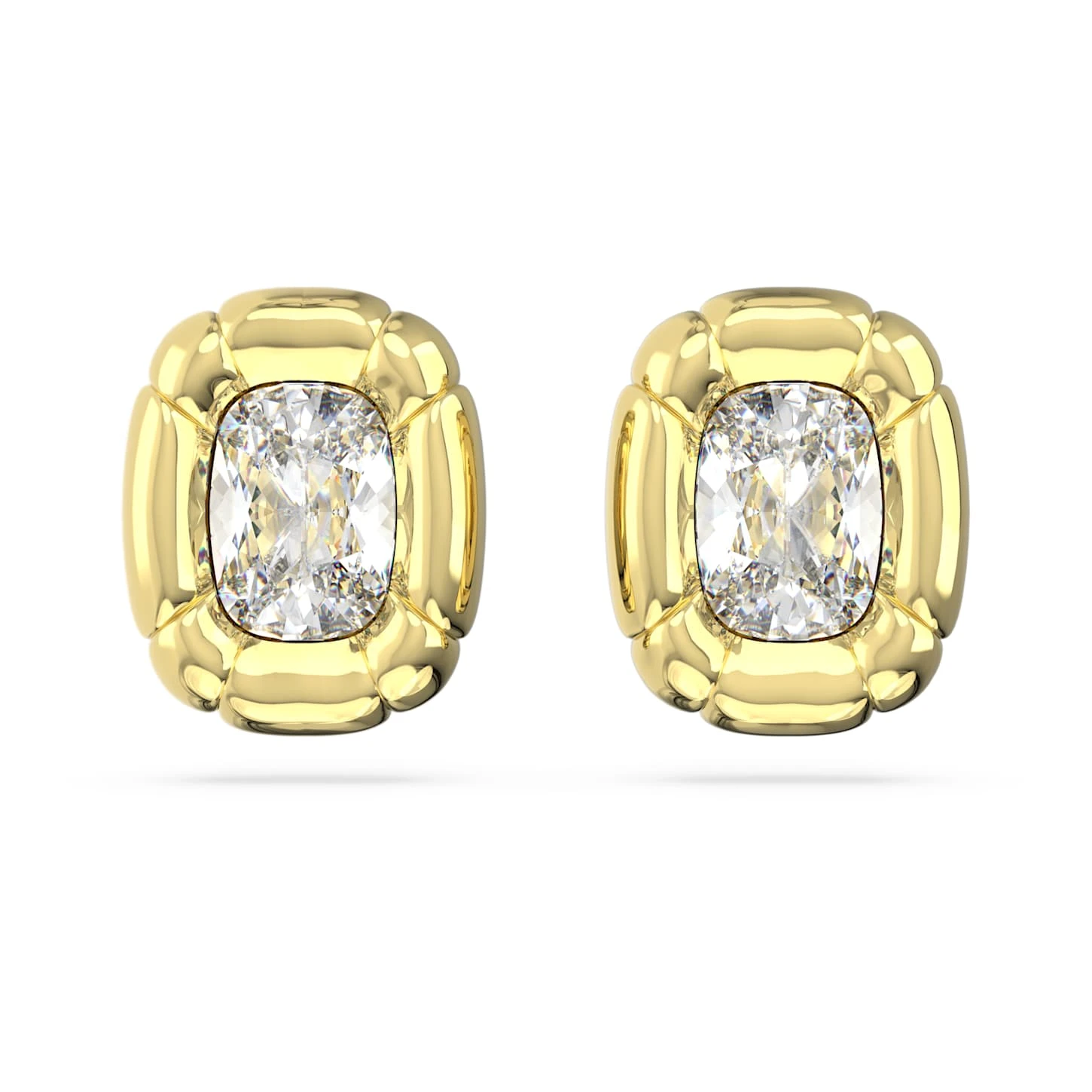 Swarovski Dulcis Clip Earrings Cushion Cut, Gold Tone, Gold-tone Plated 4 Swarovski Dulcis Clip Earrings Cushion Cut, Gold Tone, Gold-tone Plated - Image 2