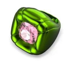 Swarovski Dulcis Cocktail Ring Cushion Cut, Green -Jewelry Store dulcis cocktail ring cushion cut green swarovski 5601542 4
