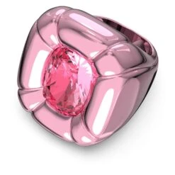Swarovski Dulcis Cocktail Ring Cushion Cut, Pink -Jewelry Store dulcis cocktail ring cushion cut pink swarovski 5601579 1