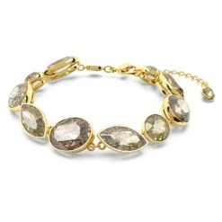 Swarovski Elegance Of Africa Bracelet Mixed Cuts, Brown, Gold-tone Plated -Jewelry Store elegance of africa bracelet mixed cuts brown gold tone plated swarovski 5664794 2