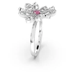 Swarovski Eternal Flower Ring Flower, Pink, Mixed Metal Finish -Jewelry Store eternal flower ring flower pink mixed metal finish swarovski 5642891 2