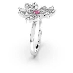 Swarovski Eternal Flower Ring Flower, Pink, Mixed Metal Finish -Jewelry Store eternal flower ring flower pink mixed metal finish swarovski 5642891 5