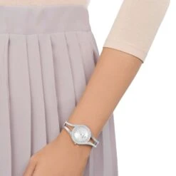 Swarovski Eternal Watch Swiss Made, Metal Bracelet, Silver Tone, Stainless Steel -Jewelry Store eternal watch swiss made metal bracelet silver tone stainless steel swarovski 5377545 4