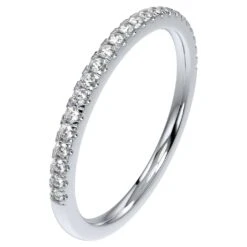 Swarovski Eternity Ring Diamond TCW 0.16 Carat, 14k White Gold -Jewelry Store eternity ring diamond tcw 0.16 carat 14k white gold swarovski 5667609 2