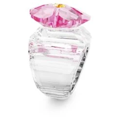Swarovski Florere Cocktail Ring Flower, Pink, Rhodium Plated -Jewelry Store florere cocktail ring flower pink rhodium plated swarovski 5652457 3