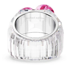 Swarovski Florere Cocktail Ring Flower, Pink, Rhodium Plated -Jewelry Store florere cocktail ring flower pink rhodium plated swarovski 5652457 5