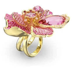 Swarovski Florere Cocktail Ring Pavé, Flower, Pink, Gold-tone Plated 9 Swarovski Florere Cocktail Ring Pavé, Flower, Pink, Gold-tone Plated -Jewelry Store florere cocktail ring pavC3A9 flower pink gold tone plated swarovski 5650565 2