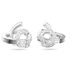 Swarovski Fluenta Clip Earrings Reignited Crystals, White, Rhodium Plated -Jewelry Store fluenta clip earrings reignited crystals white rhodium plated swarovski 5641374 3
