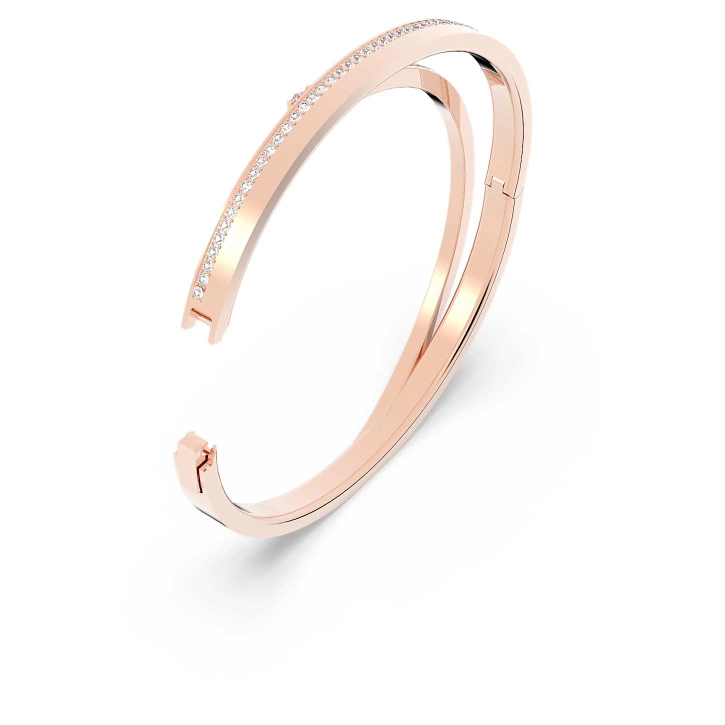 Swarovski Fresh Bangle Round Cut, White, Rose Gold-tone Plated 5 Swarovski Fresh Bangle Round Cut, White, Rose Gold-tone Plated - Image 3