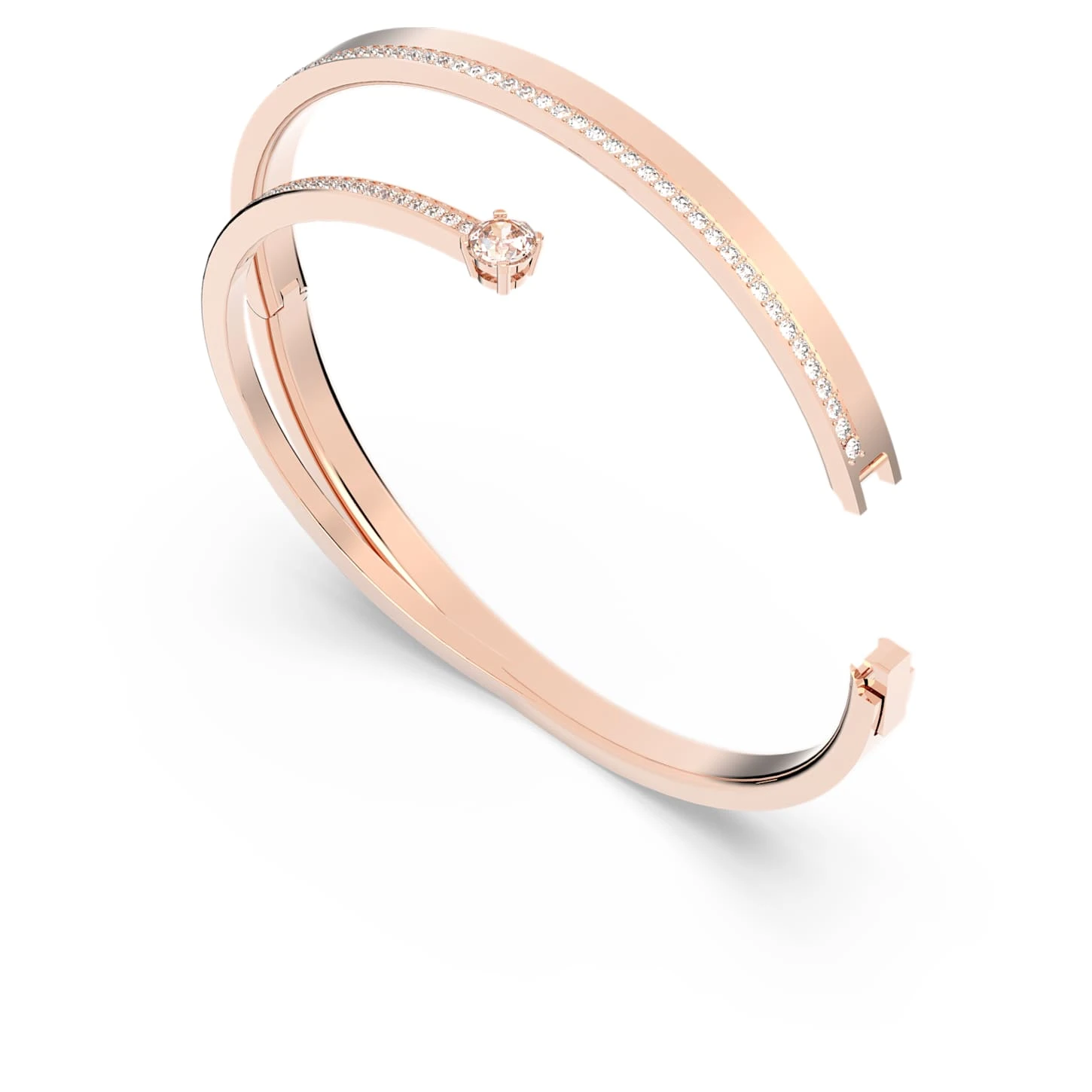 Swarovski Fresh Bangle Round Cut, White, Rose Gold-tone Plated 6 Swarovski Fresh Bangle Round Cut, White, Rose Gold-tone Plated - Image 4