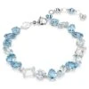 Swarovski Gema Bracelet Mixed Cuts, Blue, Rhodium Plated -Jewelry Store gema bracelet mixed cuts blue rhodium plated swarovski 5666018