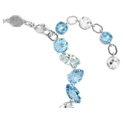 Swarovski Gema Bracelet Mixed Cuts, Blue, Rhodium Plated -Jewelry Store gema bracelet mixed cuts blue rhodium plated swarovski 5666018 2