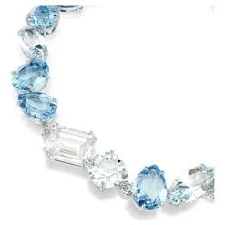 Swarovski Gema Bracelet Mixed Cuts, Blue, Rhodium Plated -Jewelry Store gema bracelet mixed cuts blue rhodium plated swarovski 5666018 3