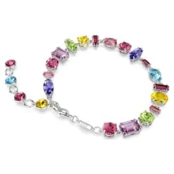 Swarovski Gema Bracelet Mixed Cuts, Multicolored, Rhodium Plated -Jewelry Store gema bracelet mixed cuts multicolored rhodium plated swarovski 5656427 4