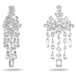 Swarovski Gema Clip Earrings Mixed Cuts, Chandelier, Extra Long, White, Rhodium Plated 9 Swarovski Gema Clip Earrings Mixed Cuts, Chandelier, Extra Long, White, Rhodium Plated -Jewelry Store gema clip earrings mixed cuts chandelier extra long white rhodium plated swarovski 5639329 2