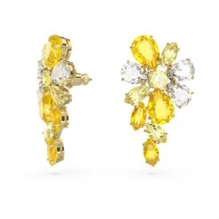 Swarovski Gema Drop Earrings Mixed Cuts, Flower, Yellow, Gold-tone Plated 10 Swarovski Gema Drop Earrings Mixed Cuts, Flower, Yellow, Gold-tone Plated -Jewelry Store gema drop earrings mixed cuts flower yellow gold tone plated swarovski 5652802 2