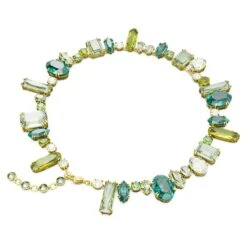 Swarovski Gema Necklace Mixed Cuts, Green, Gold-tone Plated -Jewelry Store gema necklace mixed cuts green gold tone plated swarovski 5657388 4