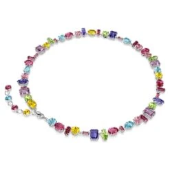 Swarovski Gema Necklace Mixed Cuts, Multicolored, Rhodium Plated -Jewelry Store gema necklace mixed cuts multicolored rhodium plated swarovski 5656397 4