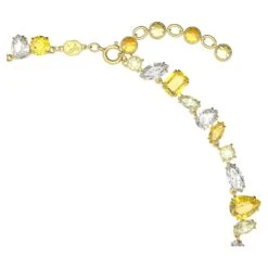 Swarovski Gema Necklace Mixed Cuts, Yellow, Gold-tone Plated -Jewelry Store gema necklace mixed cuts yellow gold tone plated swarovski 5652800 3