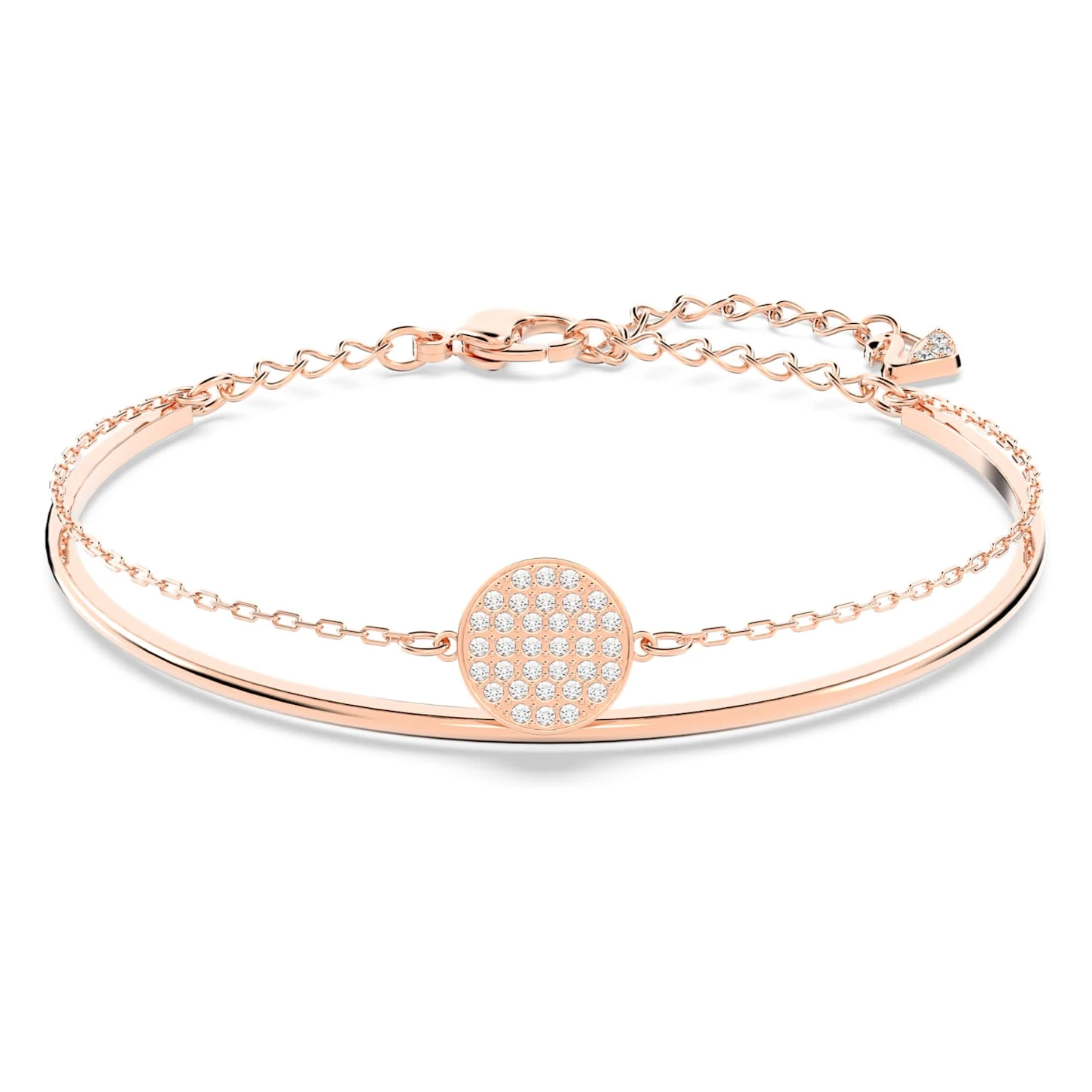 Swarovski Ginger Bangle White, Rose Gold-tone Plated 4 Swarovski Ginger Bangle White, Rose Gold-tone Plated - Image 2
