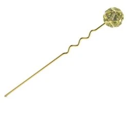 Swarovski Hair Pin Green, Gold-tone Plated 10 Swarovski Hair Pin Green, Gold-tone Plated -Jewelry Store hair pin green gold tone plated swarovski 5617733 1
