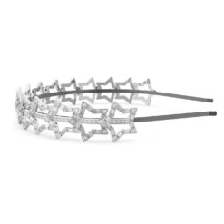 Swarovski Hairband Star, White, Rhodium Plated -Jewelry Store hairband star white rhodium plated swarovski 5617758 2