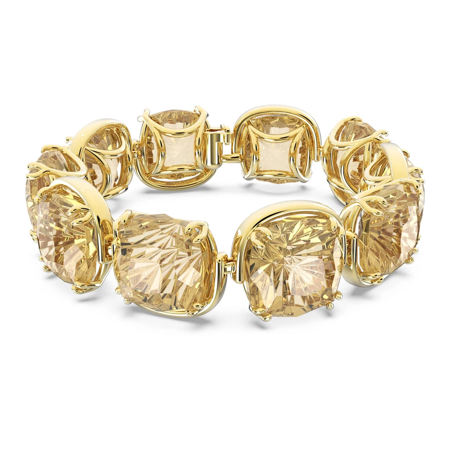 Swarovski Harmonia Bracelet Cushion Cut, Gold Tone, Gold-tone Plated 4 Swarovski Harmonia Bracelet Cushion Cut, Gold Tone, Gold-tone Plated - Image 2