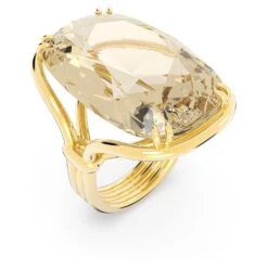 Swarovski Harmonia Cocktail Ring Oversized Crystal, Gold Tone, Gold-tone Plated -Jewelry Store harmonia cocktail ring oversized crystal gold tone gold tone plated swarovski 5640042 2