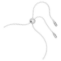 Swarovski Hollow Bracelet Interlocking Loop, Blue, Rhodium Plated -Jewelry Store hollow bracelet interlocking loop blue rhodium plated swarovski 5663493 3