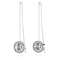 Swarovski Hollow Drop Earrings Long, Blue, Rhodium Plated 10 Swarovski Hollow Drop Earrings Long, Blue, Rhodium Plated -Jewelry Store hollow drop earrings long blue rhodium plated swarovski 5663498 3