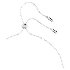 Swarovski Hollow Pendant Interlocking Loop, White, Rhodium Plated -Jewelry Store hollow pendant interlocking loop white rhodium plated swarovski 5636497 2