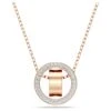 Swarovski Hollow Pendant White, Rose Gold-tone Plated -Jewelry Store hollow pendant white rose gold tone plated swarovski 5636500