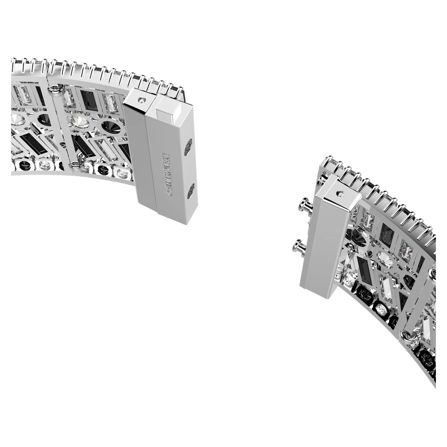 Swarovski Hyperbola Choker Mixed Cuts, Black, Rhodium Plated 6 Swarovski Hyperbola Choker Mixed Cuts, Black, Rhodium Plated - Image 4