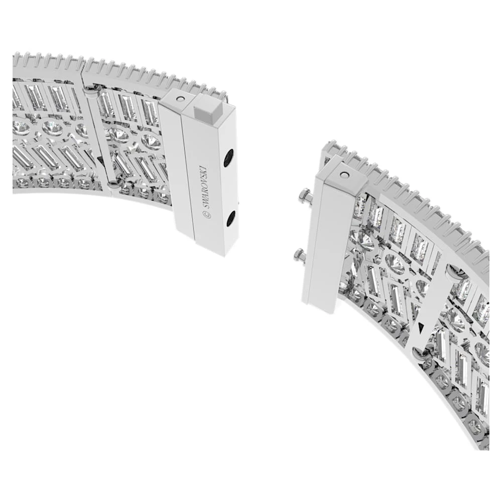 Swarovski Hyperbola Choker Mixed Cuts, White, Rhodium Plated 8 Swarovski Hyperbola Choker Mixed Cuts, White, Rhodium Plated - Image 6