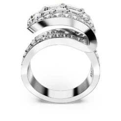 Swarovski Hyperbola Cocktail Ring Carbon Neutral Zirconia, Mixed Cuts, White, Rhodium Plated -Jewelry Store hyperbola cocktail ring carbon neutral zirconia mixed cuts white rhodium plated swarovski 5652097 4