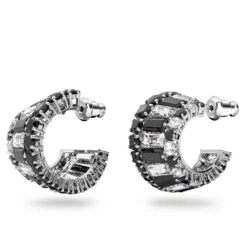 Swarovski Hyperbola Ear Cuffs Mixed Cuts, Black, Rhodium Plated 9 Swarovski Hyperbola Ear Cuffs Mixed Cuts, Black, Rhodium Plated -Jewelry Store hyperbola ear cuffs mixed cuts black rhodium plated swarovski 5615417 2