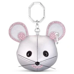 Swarovski Icons Key Ring Mouse, Multicolored, Stainless Steel -Jewelry Store icons key ring mouse multicolored stainless steel swarovski 5650129 2