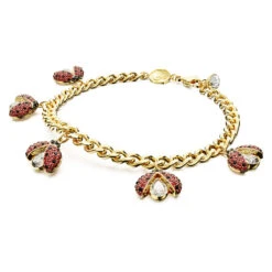 Swarovski Idyllia Bracelet Ladybug, Red, Gold-tone Plated -Jewelry Store idyllia bracelet ladybug red gold tone plated swarovski 5666238 2