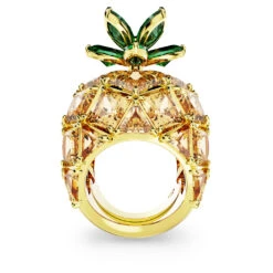 Swarovski Idyllia Cocktail Ring Pineapple, Multicolored, Gold-tone Plated -Jewelry Store idyllia cocktail ring pineapple multicolored gold tone plated swarovski 5655322 4