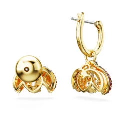 Swarovski Idyllia Drop Earrings Asymmetrical Design, Ladybug, Red, Gold-tone Plated -Jewelry Store idyllia drop earrings asymmetrical design ladybug red gold tone plated swarovski 5666131 4