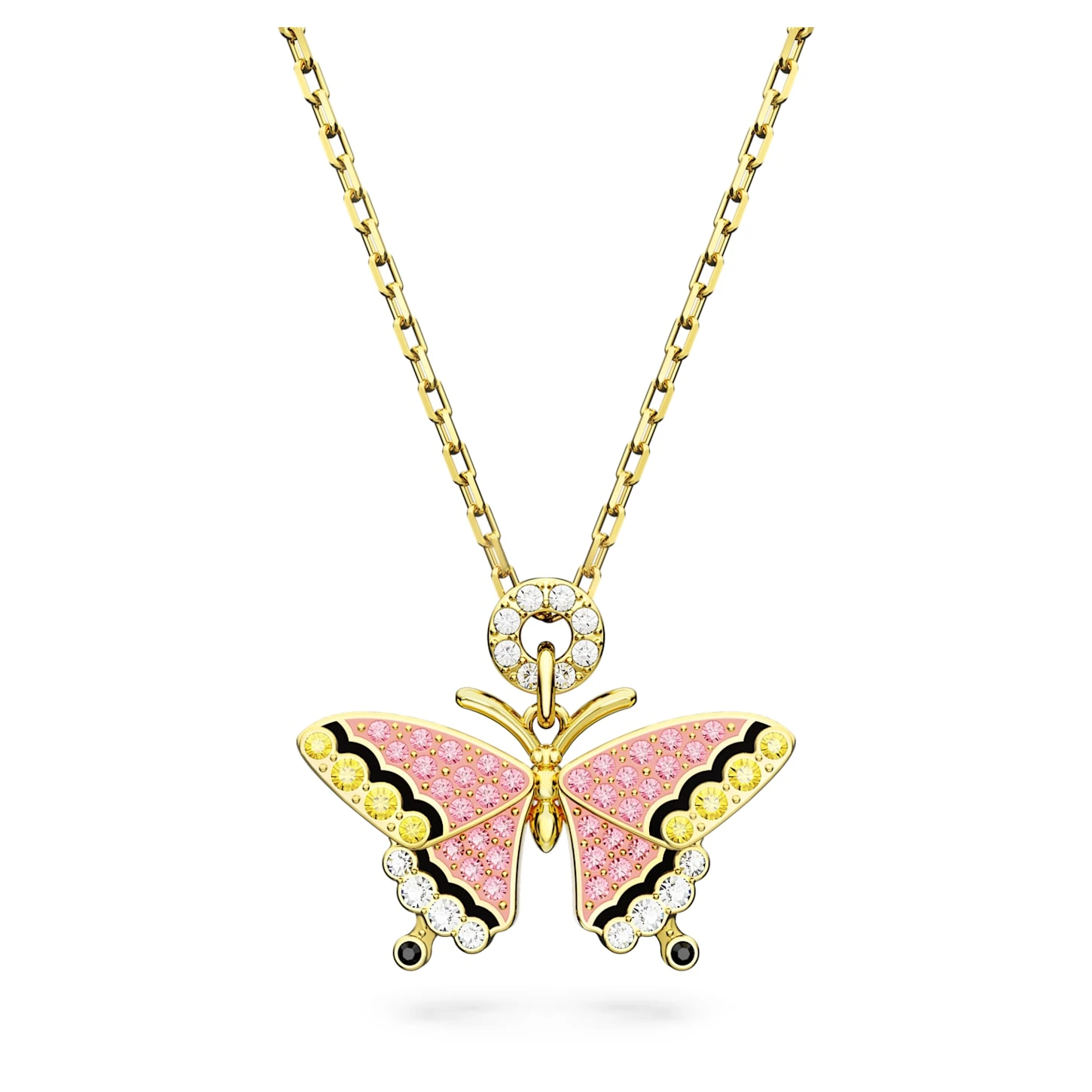 Swarovski Idyllia Pendant Butterfly, Multicolored, Gold-tone Plated 4 Swarovski Idyllia Pendant Butterfly, Multicolored, Gold-tone Plated - Image 2