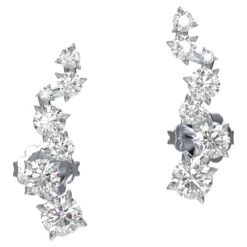 Swarovski Intimate Ear Cuffs Diamond TCW 1.10 Carat, 14K White Gold -Jewelry Store intimate ear cuffs diamond tcw 1.10 carat 14k white gold swarovski 5665534 2