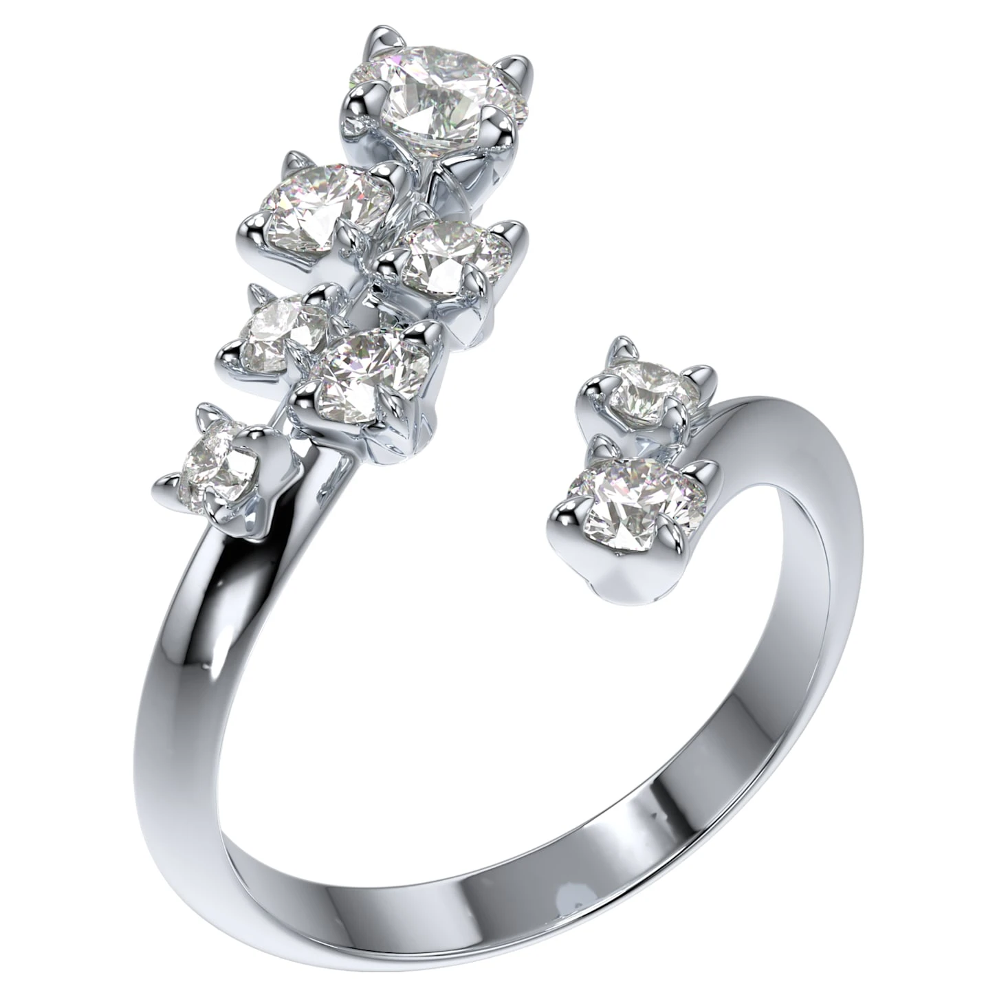 Swarovski Intimate Ring Diamond TCW 0.98 Carat, 14K White Gold 5 Swarovski Intimate Ring Diamond TCW 0.98 Carat, 14K White Gold - Image 3